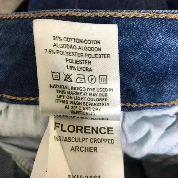 DL1961 Florence Cropped Blue Jeans size 27 - Picture 7 of 7